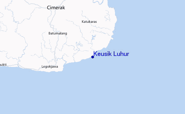 mapa de localização de Keusik Luhur