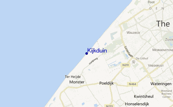 mapa de localização de Kijkduin