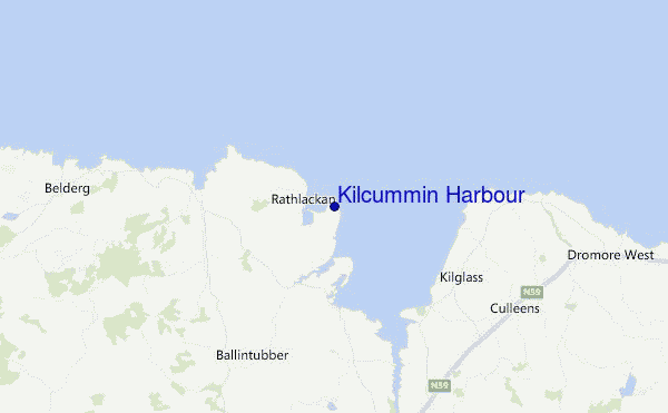 Kilcummin Harbour Location Map