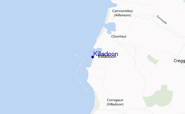 mapa de localização de Killadoon