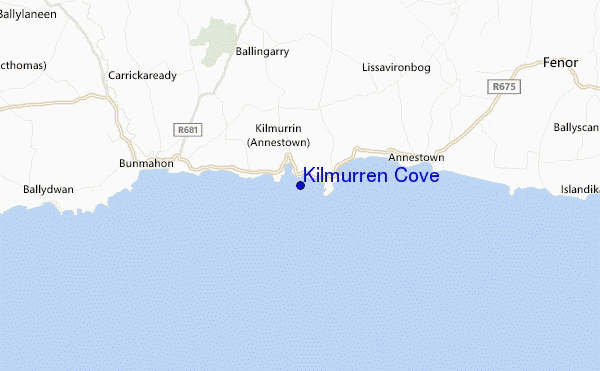 mapa de localização de Kilmurren Cove