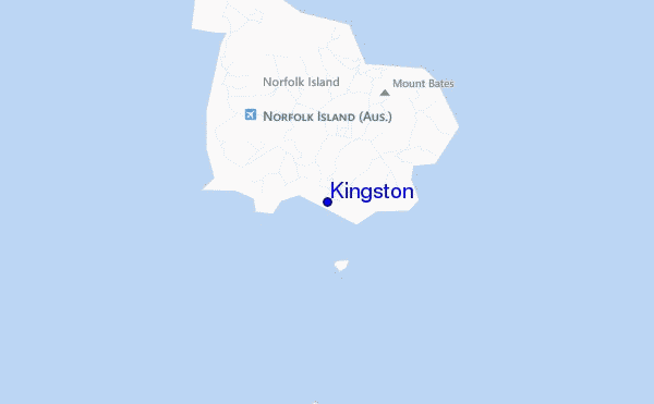 mapa de localização de Kingston