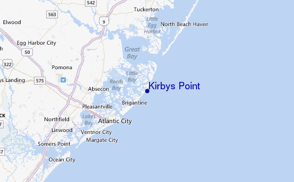Kirbys Point Location Map