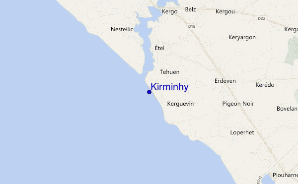 mapa de localização de Kirminhy