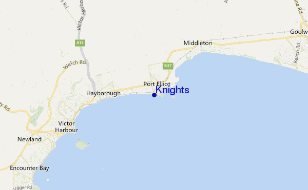 mapa de localização de Knights