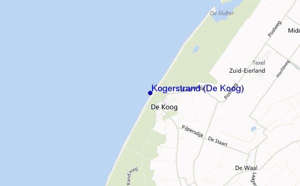 mapa de localização de Kogerstrand (De Koog)