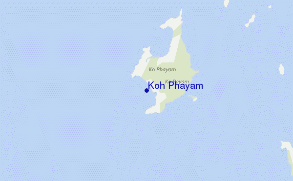 mapa de localização de Koh Phayam