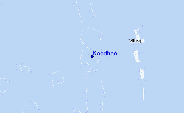 mapa de localização de Koodhoo