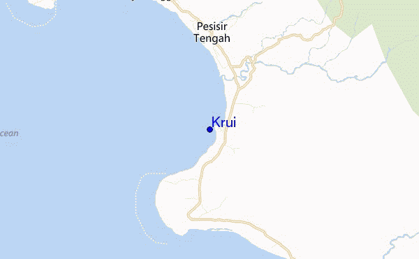 mapa de localização de Krui