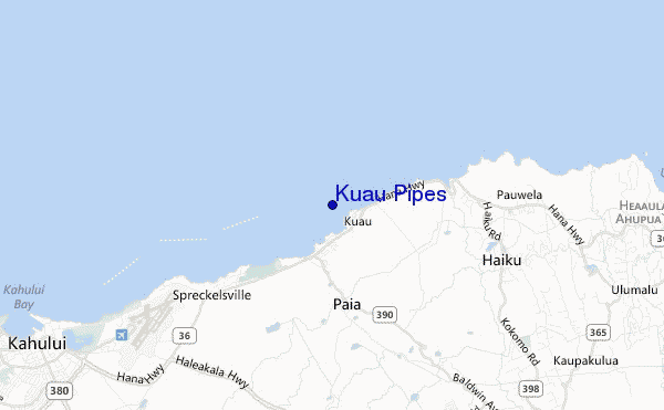 mapa de localização de Kuau Pipes