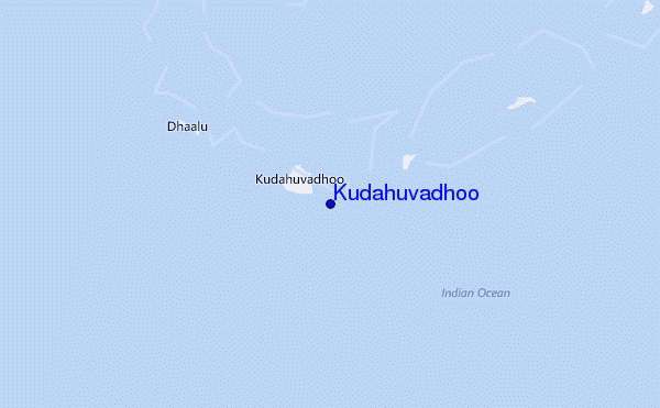 mapa de localização de Kudahuvadhoo