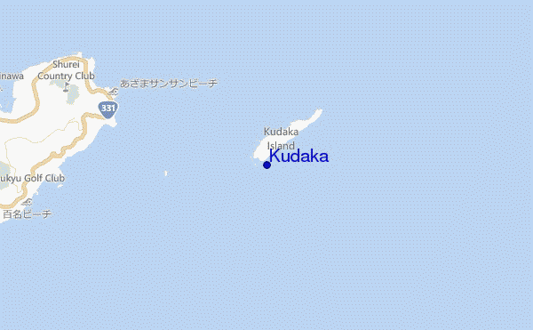 mapa de localização de Kudaka