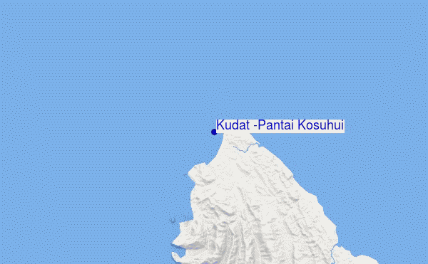 mapa de localização de Kudat (Pantai Kosuhui)