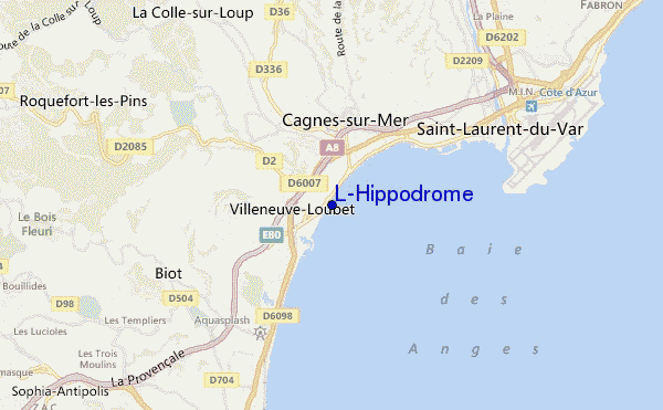 mapa de localização de L'Hippodrome