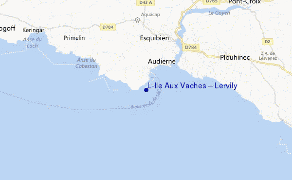 mapa de localização de L'Ile Aux Vaches – Lervily
