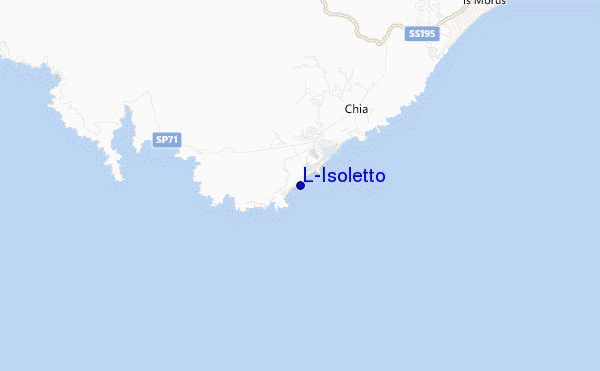 mapa de localização de L'Isoletto