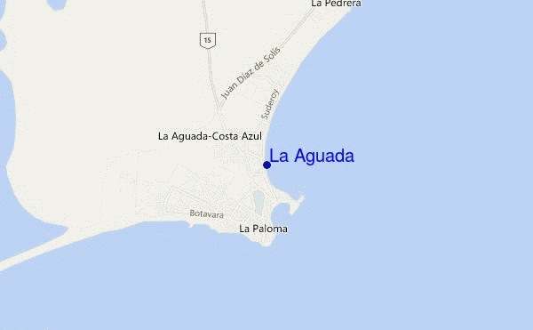 mapa de localização de La Aguada