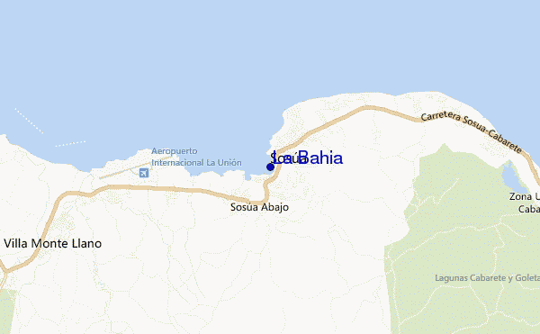 mapa de localização de La Bahia