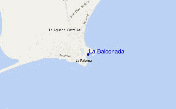 mapa de localização de La Balconada