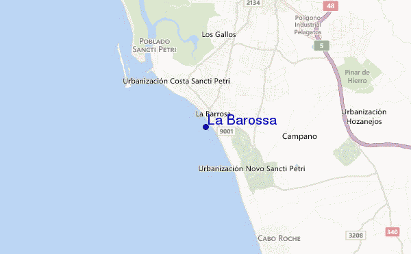 mapa de localização de La Barossa