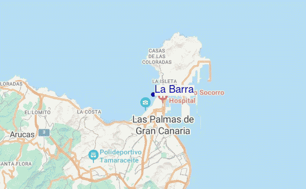 mapa de localização de La Barra