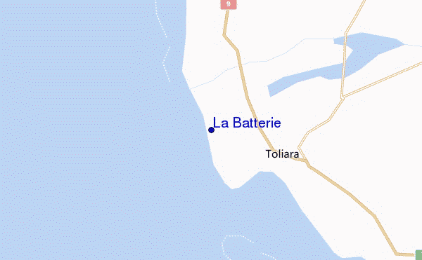 mapa de localização de La Batterie