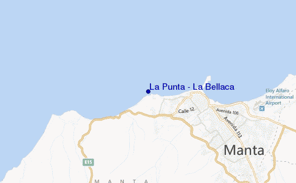 mapa de localização de La Punta - La Bellaca
