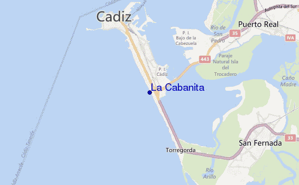 mapa de localização de La Cabanita