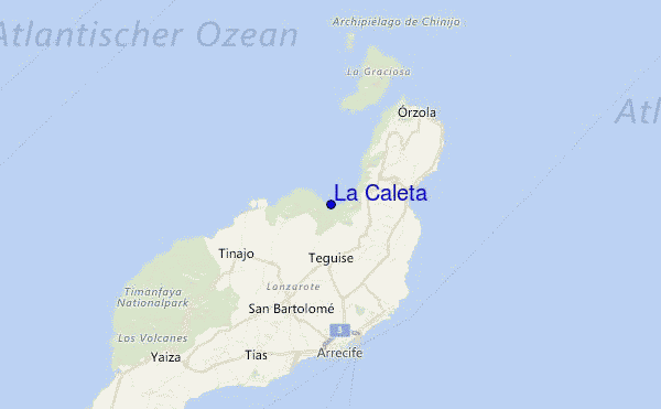 La Caleta Location Map