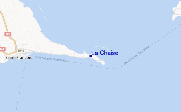mapa de localização de La Chaise
