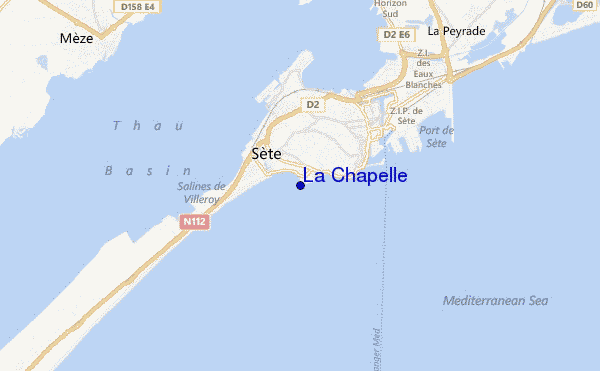 mapa de localização de La Chapelle