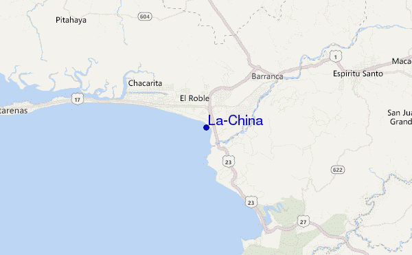 mapa de localização de La-China