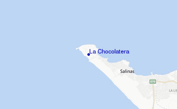 mapa de localização de La Chocolatera