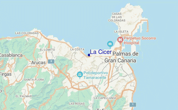 mapa de localização de La Cicer