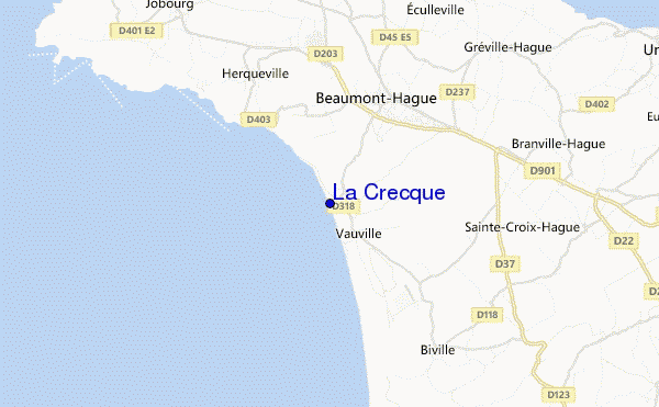 mapa de localização de La Crecque