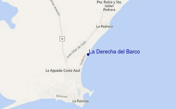 mapa de localização de La Derecha del Barco