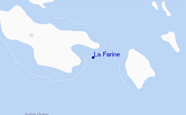 mapa de localização de La Farine