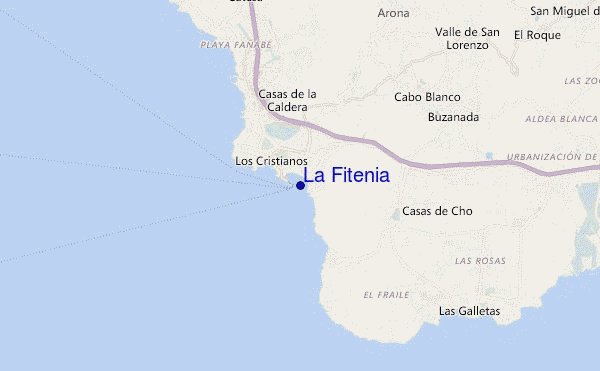 mapa de localização de La Fitenia