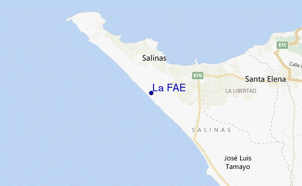 mapa de localização de La FAE