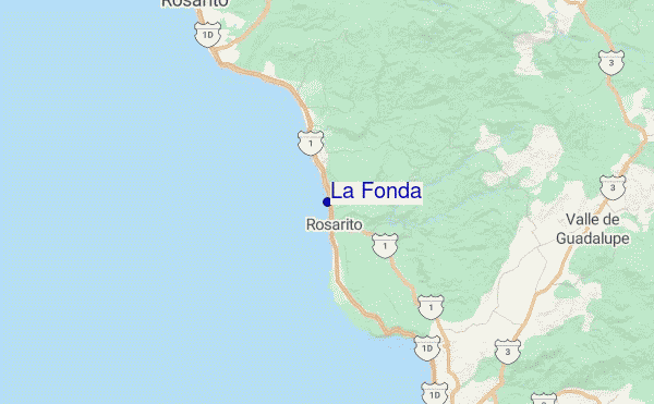 La Fonda Location Map