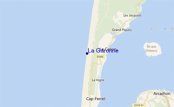 mapa de localização de La Garonne