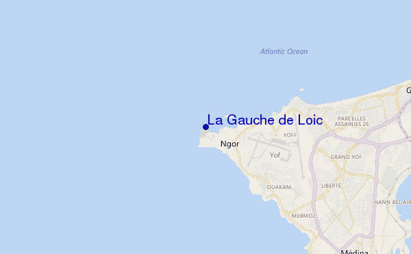 mapa de localização de La Gauche de Loic