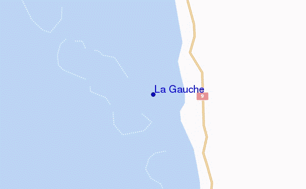 mapa de localização de La Gauche