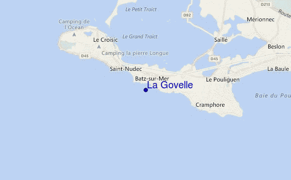 mapa de localização de La Govelle