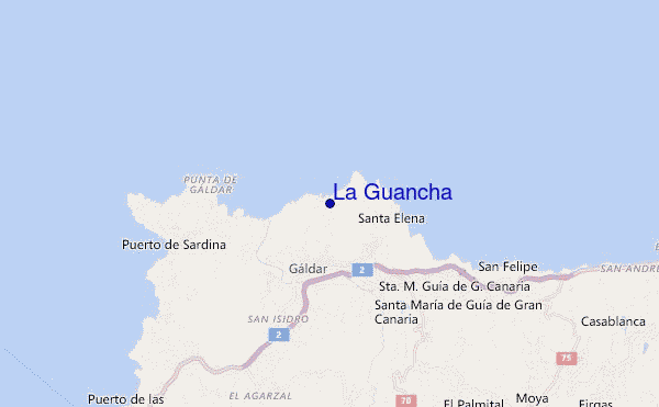 mapa de localização de La Guancha