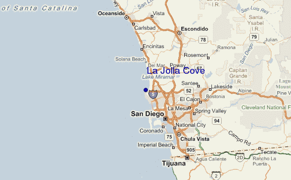 La Jolla Cove Location Map