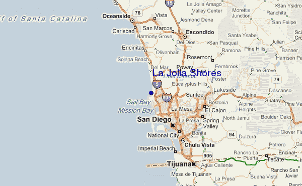 La Jolla Shores Location Map