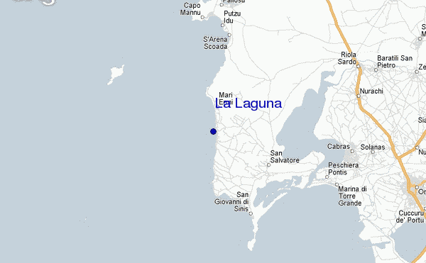 mapa de localização de La Laguna