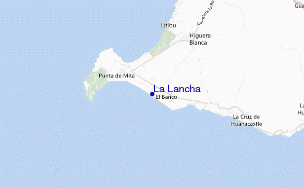 mapa de localização de La Lancha