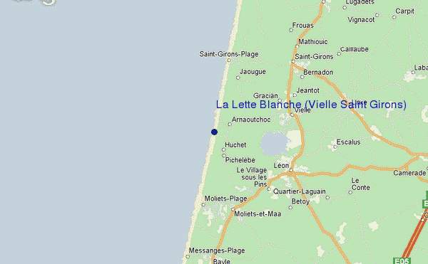 mapa de localização de La Lette Blanche (Vieille Saint Girons)